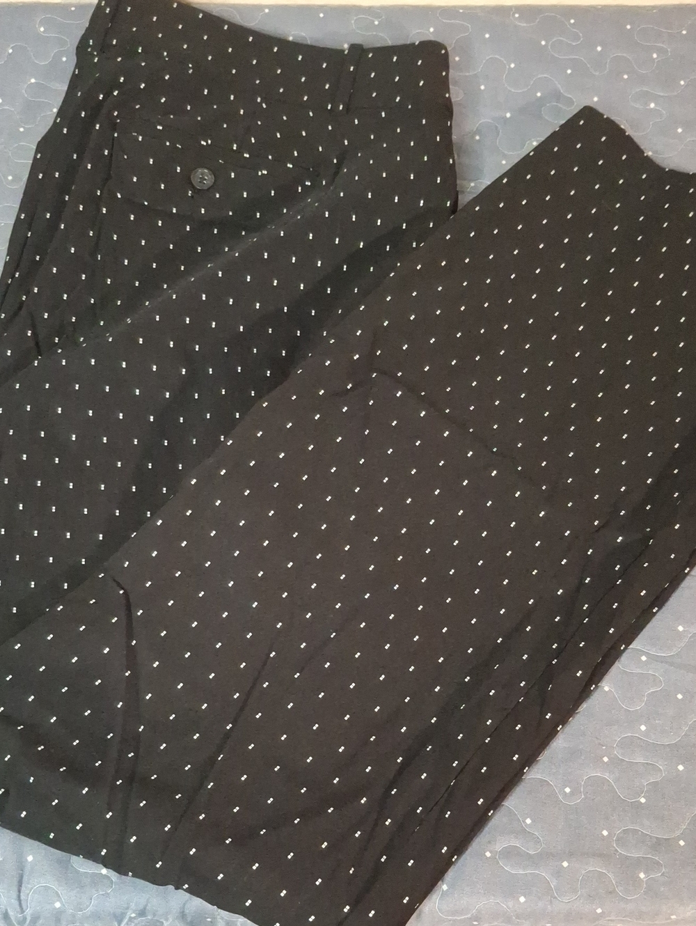 Lane Bryant Black Polka Dot Dress Pants size 18